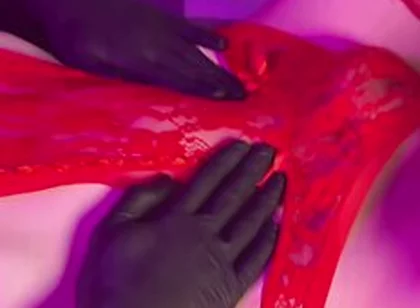 Deep Anal Penetration With My Longest Dildo. Belly Bulge Under Red Lingerie
