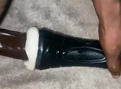 Fucking My Torch Fake Pussy
