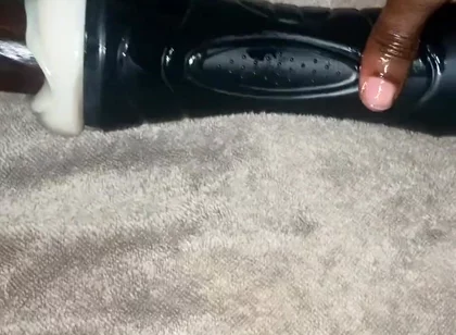Fucking My Torch Fake Pussy