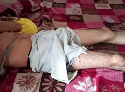 Wow First Time Touch My Stepbrother Big Cock in Midnight Lungi