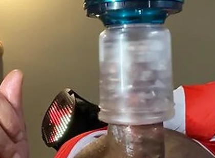 Automasturbator Milks Out A Moaning Cumshot From Masked Man