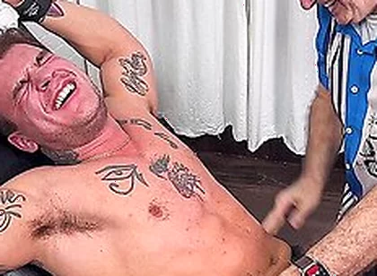 Daddy Dom In Muscled Nola Laughs Hard While Being Tickled By His Dom Stepdaddy