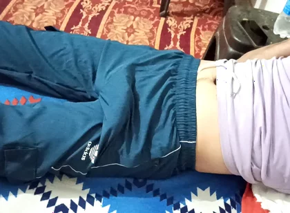 Wow First Time Touch My Stepbrother Big Cock in Midnight Pant