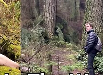 Blond Twink Pisses And Cums In Public During A Walk In The Forest