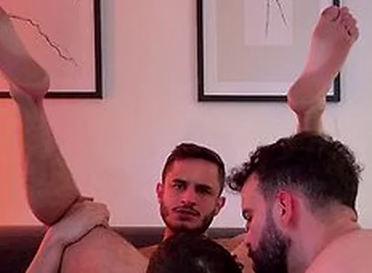 Horny Brazilian Gay Men - Igor Miller Gets Fucked By Igor Lucios & Milo Galician