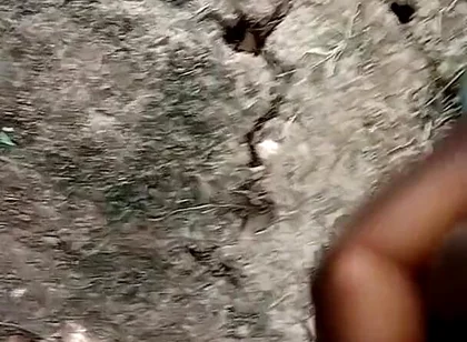 African Boy Masturbating Inside the Bush