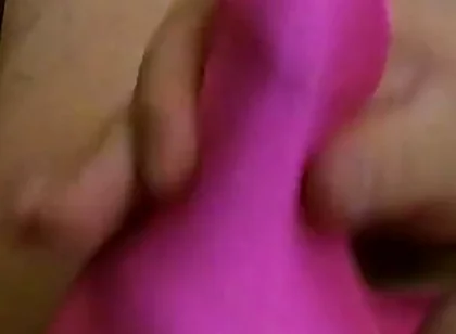 Tiny Pink Sissy Thong Bulge Play Jerk & Cum