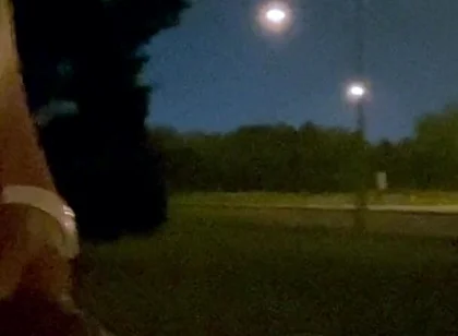 Midnight Roadside Piss Flex: Naked Muscle God Unleashed