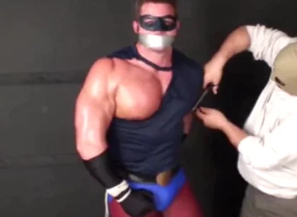 Superhero Stripped & Man Handled