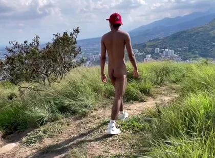 Exhibitionism in the Middle of the Mountain After Exercising