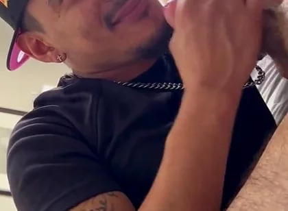 Sucking My Boyfriends Dick at the Hotel