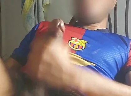 Masturbating a Big Cock