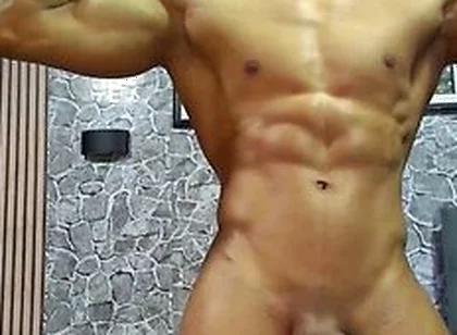 Chriss Jones On Toned Stud Tugs His Uncut