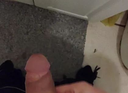 Cumming in the Bathroom