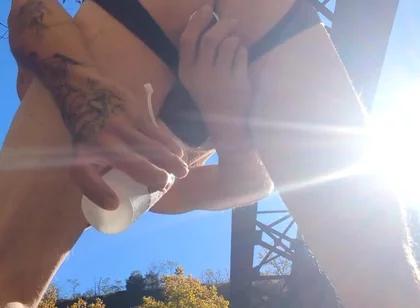 Getting Lubed and Ready by the Potomac River for a Top(s) to Find Me