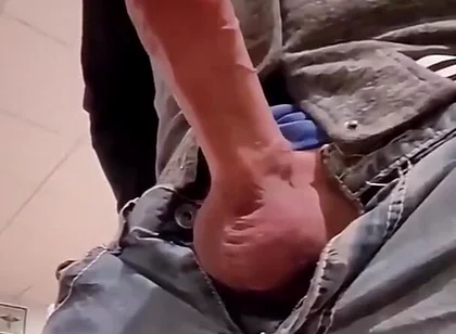 Sneaky Big Cock Has Massive Cumshot