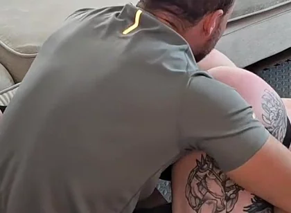 Alpha Spanks His Tattooedgymcub