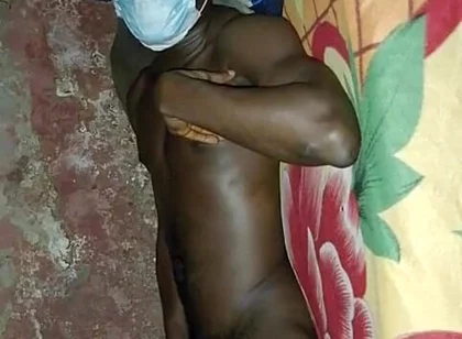 African Black Man Showcasing His Bed Skills