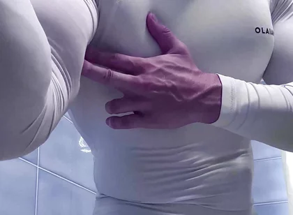 You Can See This Crazy Lines Through the Thin Cloth