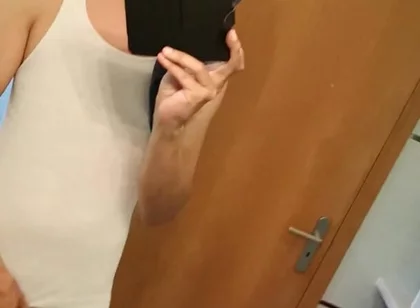 Masked Young Guy Jerks and Shoots a Load
