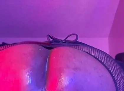Bottom Destroys Hole Riding Mr. Hankey Dildo