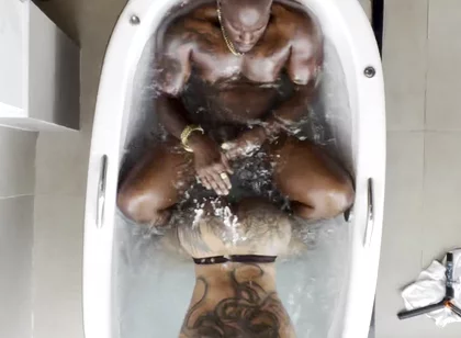 Muscle Body Builder Slut Gets Fucked By BBC!