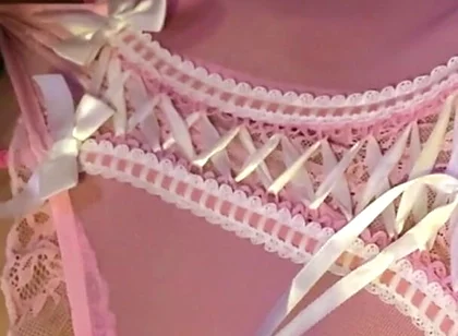 Crossdresser Cdmichelle Wearing Pink Lingerie Jacking off