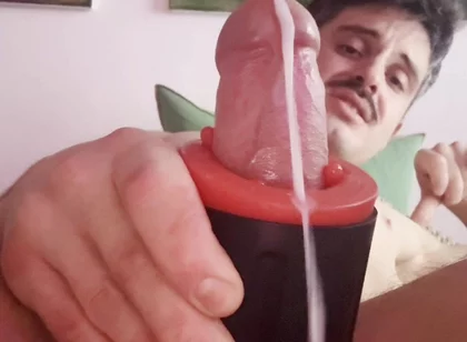 Huge Cumshot After Hours of Edging