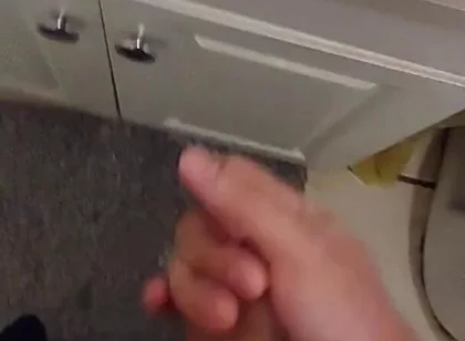 Cumming in the Bathroom