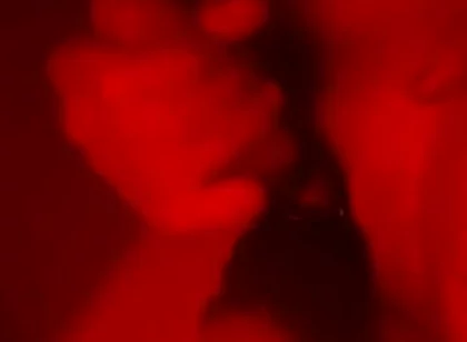 Oily Masturbation in Red Monochrome