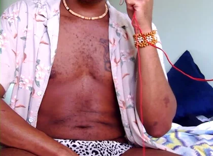 Leopard Thong Show off for Webcam Client