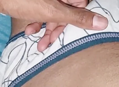 Horny Indian Sissy Boy Cumming While Wearing His Step Sister's Cute Panties