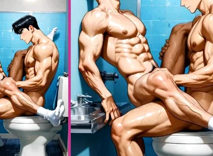 POV: You're Fucking Your Friend's Hot Ass with Lust in the Gym Bathroom.