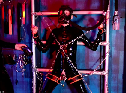 Chained up for Tom Baker's Electric Play