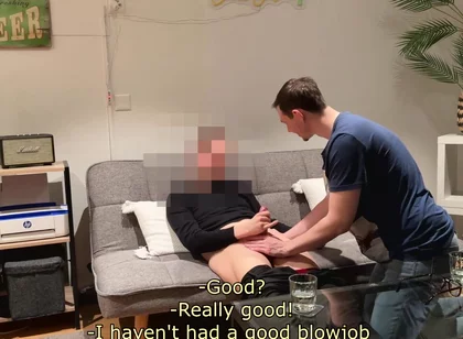 Curious Technician Invited Back to Get His Cock Sucked Again