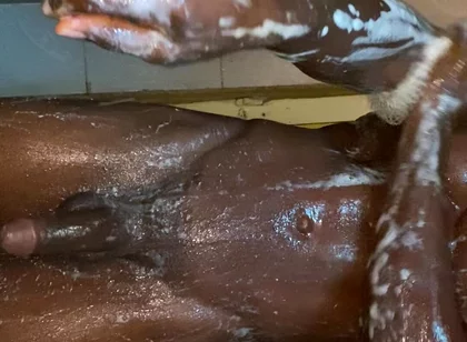 How I Wash up My African Cock! Before Sex