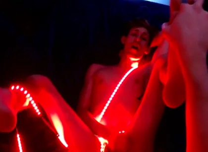 Blake Mast In Trace Gets A Lit-up Ass!