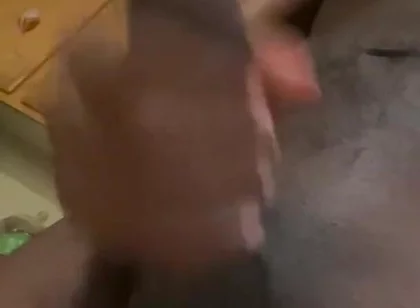 Risky Wanking in the Kitchen in a Shared House