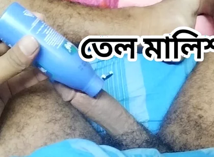 Desi Lungi Boy - Hard Dick Oil Massage and Hardcore Solo Flex