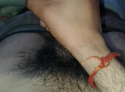 Indian Boy Rubbing His Penis