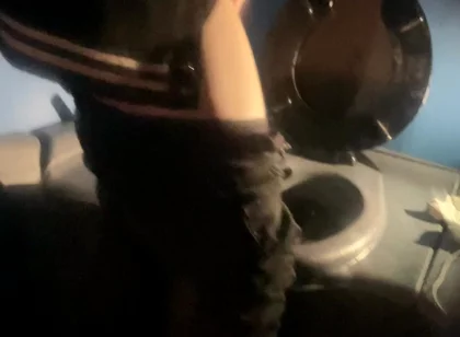 Amateur Boy Opens Street Public Toilets, Catches His Ginger Friend Peeing and Lends Him a Helping Hand