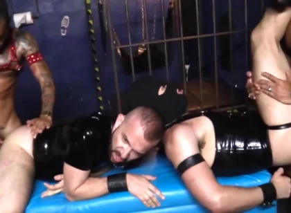 Viktor Rom - Two Hungry Tops Destroy Every Ass That Comes Their Way In The Sex Club