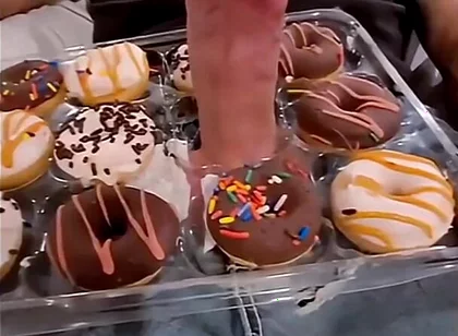 Big Cock Serves Donuts with Extra Frosting