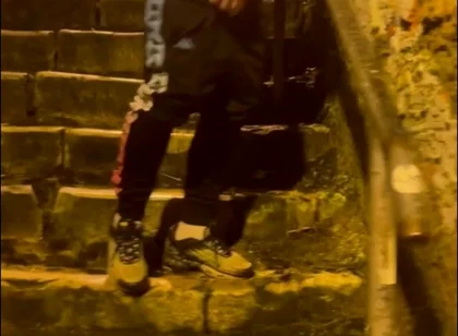Amateur Boy Catches His Friend Pissing in the Street and Touches His Cock