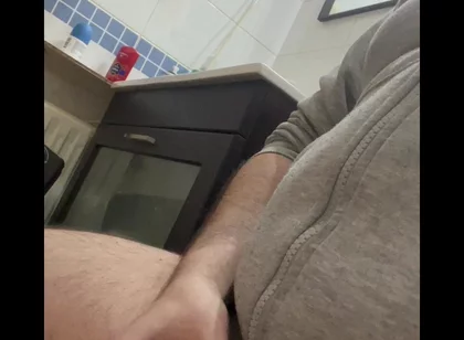 Jerking and Cumming in Bathroom