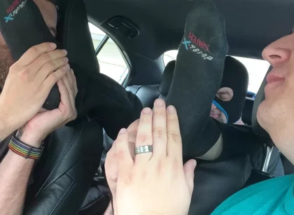 Petting And Adoring Jays Feet As Payment For His Ride