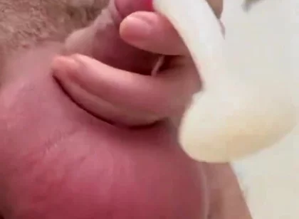 Inflated Ball Sack with Saline