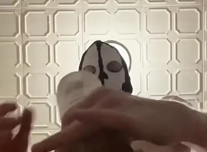 7 Inch (18cm) Hot Cock Owned by a Masked Slim Twink. Flashlight Intense Masturbation, Moaning. Full Video