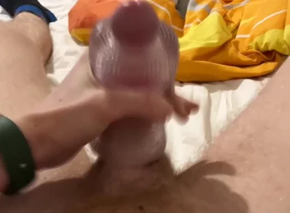 Gay Twink Playing with His New Toy. Big Hot Dick, a Lot of Cum and Sexy Masturbator- Full Video