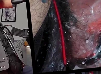 March 2026 Live Cam Show Recording - Ricky Cage Gets Machine-jacked for an Hour!